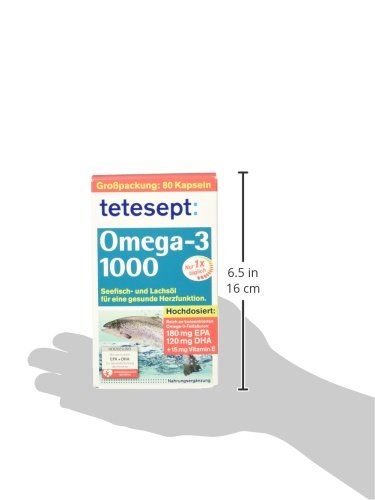 Tetesept Omega 3 Lachsoel, 1er Pack (1 x 80 Stück) - 7