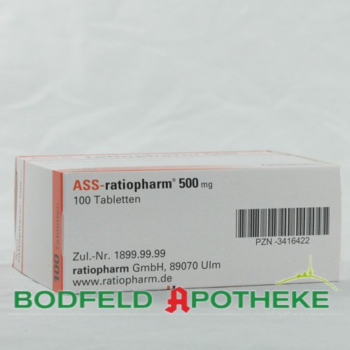 ASS-ratiopharm 500 mg Tabletten, 100 St. - 3