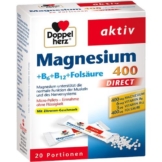 DOPPELHERZ Magnesium+B Vitamine DIRECT Pellets 20 St.