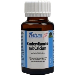 NATURAFIT Kindervitamine m.Calcium Lutschtabletten 40 St.